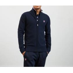 Gilet zippé avec broderie dos