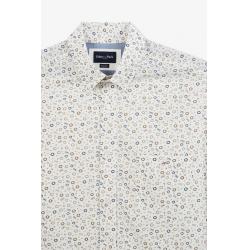 Chemise blanche imprimé exclusif cercle