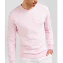 Pull rose en maille fantaisie