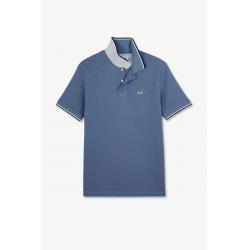 Polo bleu clair manches courtes uni