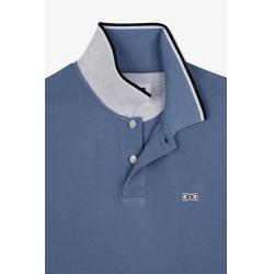 Polo bleu clair manches courtes uni