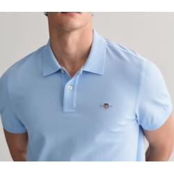 Polo regular fit en coton piqué Shield