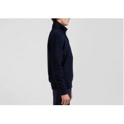 Pull col camionneur en coton bleu marine coupe Regular