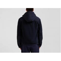 Sweatshirt zippé à capuche bleu marine coupe Regular