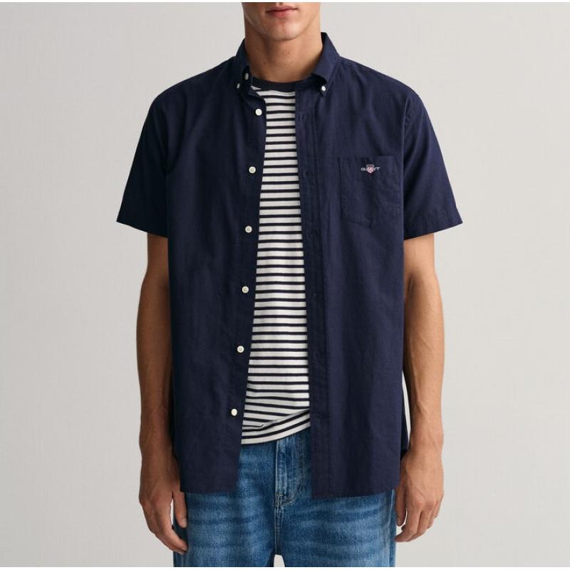 GANT - CHEMISETTE REGULAR FIT EN COTON ET LIN