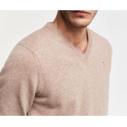 Pull col V en laine d'agneau ultrafine