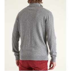 Pull col montant demi zip