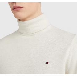 TOMMY HILFIGER - Pull col roulé et drapeau brodé