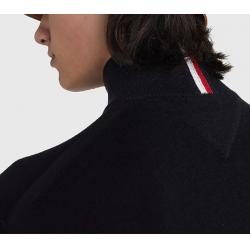 TOMMY HILFIGER - Pull zippé à bande emblématique