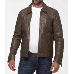 Blouson en cuir Steeve McQueen Craig army Homme