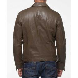 Blouson en cuir Steeve McQueen Craig army Homme