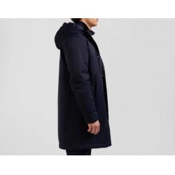 Parka et doudoune 2-en-1 en nylon bleu marine