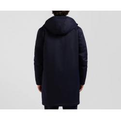 Parka et doudoune 2-en-1 en nylon bleu marine