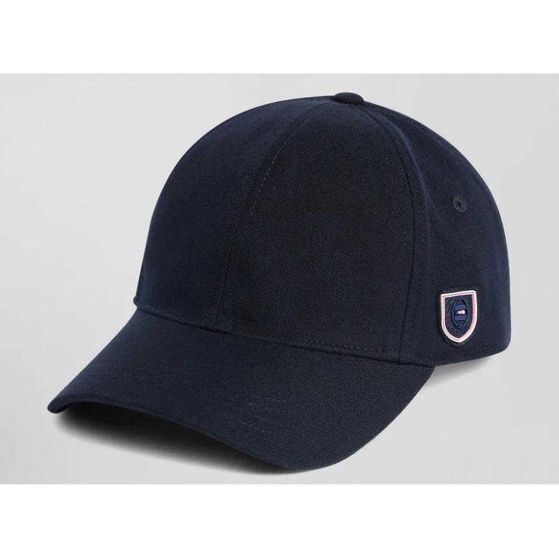 Casquette bleu marine badge gomme galon tricolore