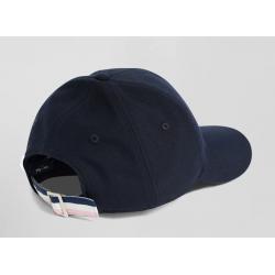 Casquette bleu marine badge gomme galon tricolore