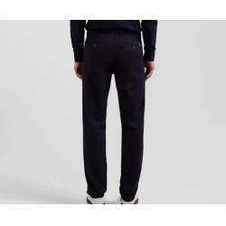 Pantalon chino en piqué de coton stretch et modal coupe Regular