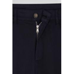 Pantalon chino en piqué de coton stretch et modal coupe Regular