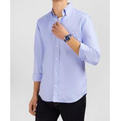 Chemise unie en coton Oxford de qualité