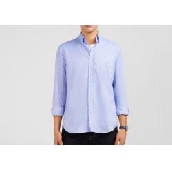 Chemise unie en coton Oxford de qualité