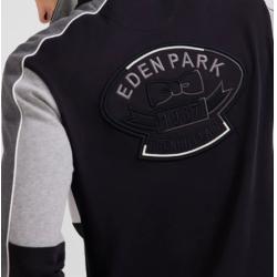 EDEN PARK - Maillot manches longues en coton broderie dos et passepoil coupe Regular